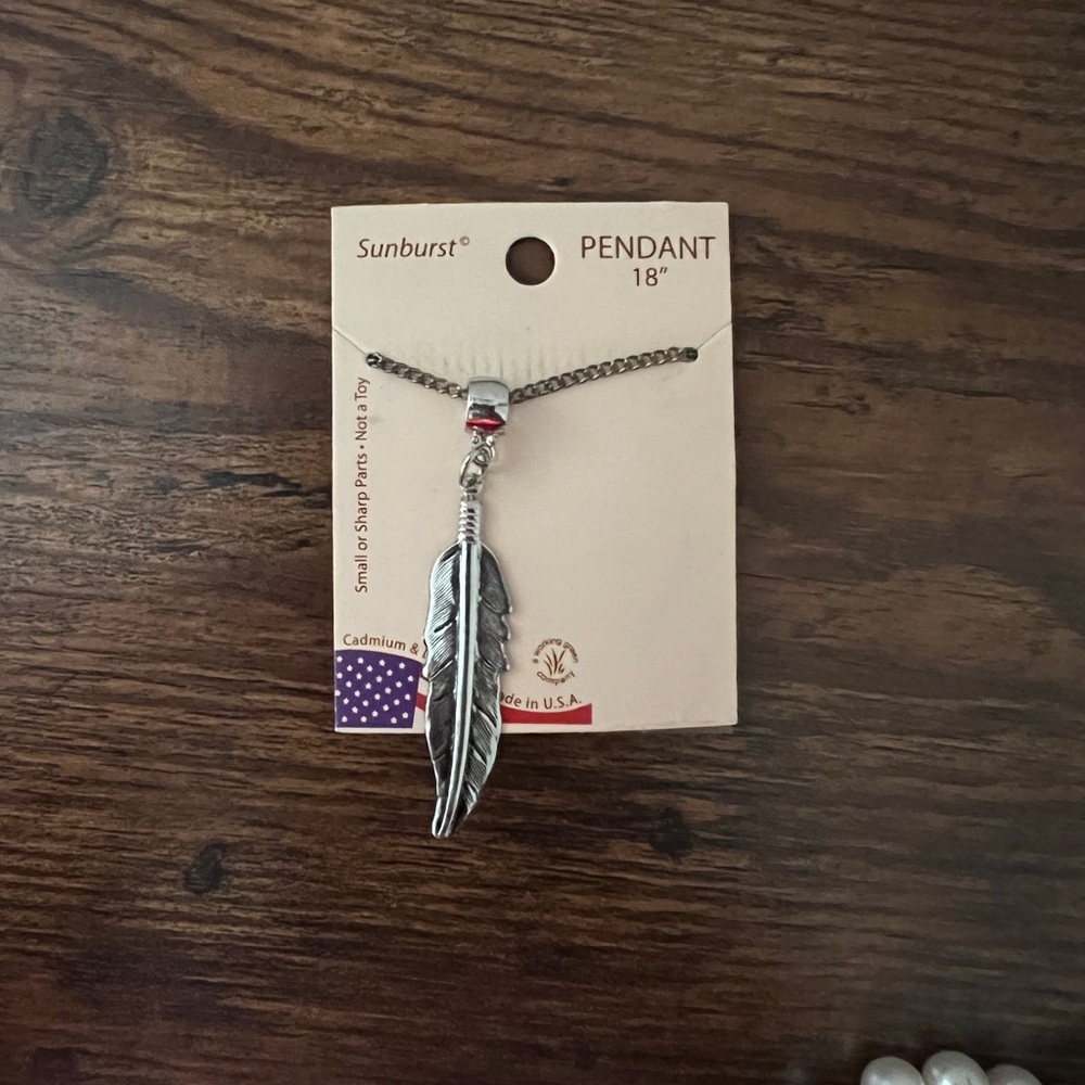 Feather necklace